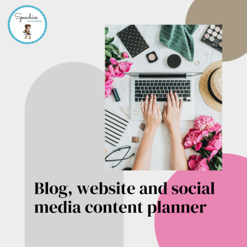 Blog, website and social media content planner