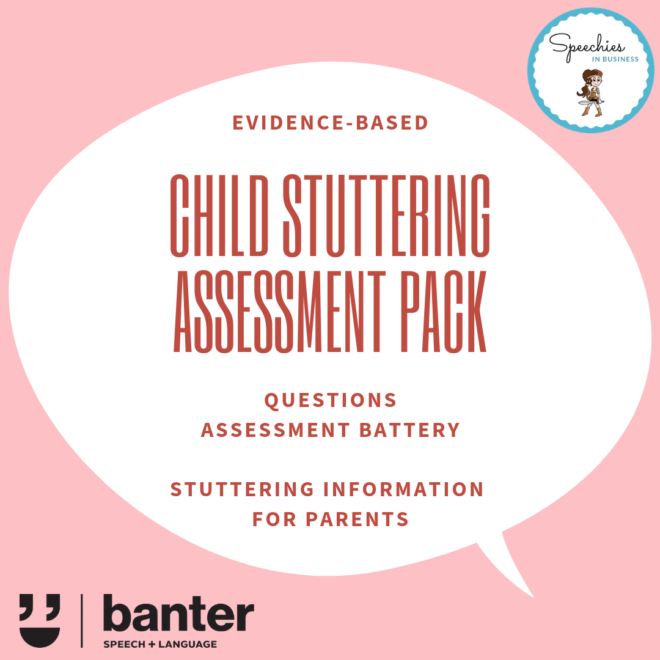 child stuttering assessment pack