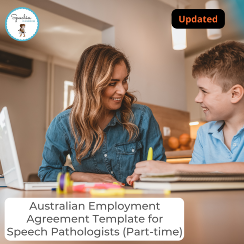 Australian Employment Agreement Template for Speech Pathologists (Part-Time)