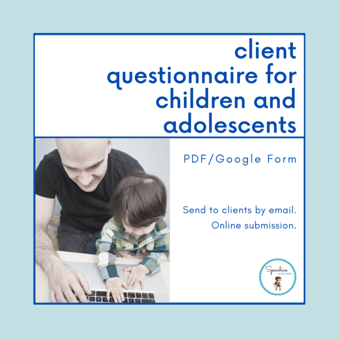 client questionnaire for children and adolescents