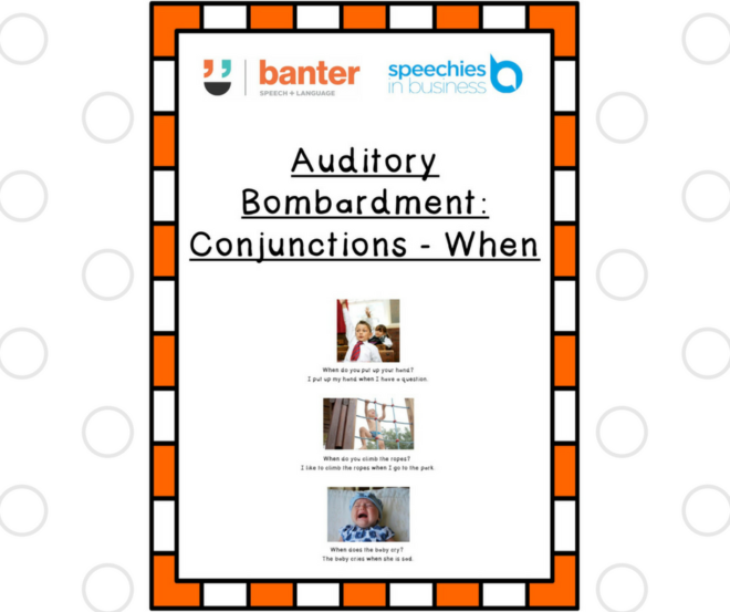 Auditory Bombardment Conjunctions When