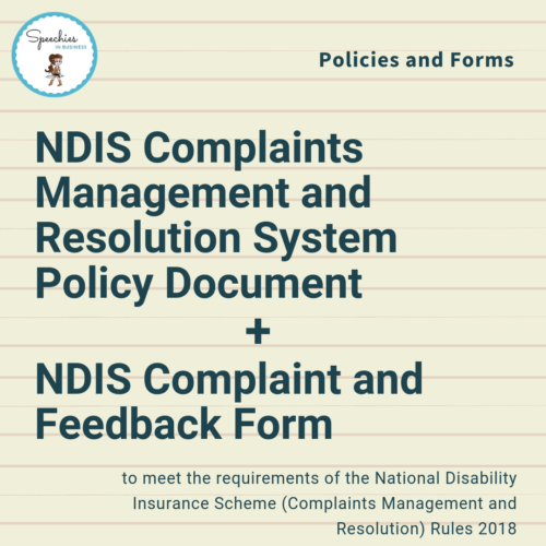 NDIS Complaints Management and Feedback Form
