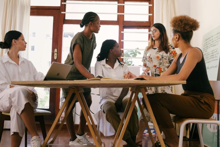 women at the meeting